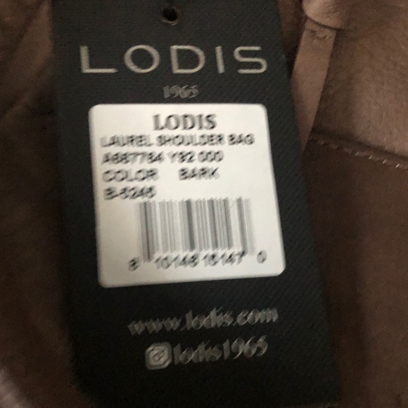 NWT LODIS Lamba Leather Laurel Shoulder Tote Bag w/ Dust Cover - Picture 8 of 9